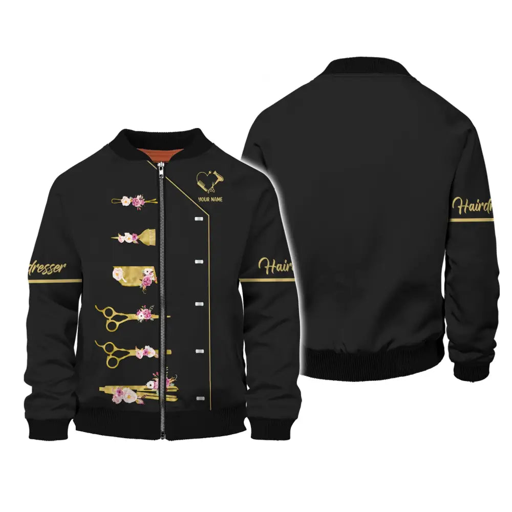 Women Shirt Hair Stylist Hairdresser Hoodie Sportwear T-Shirt