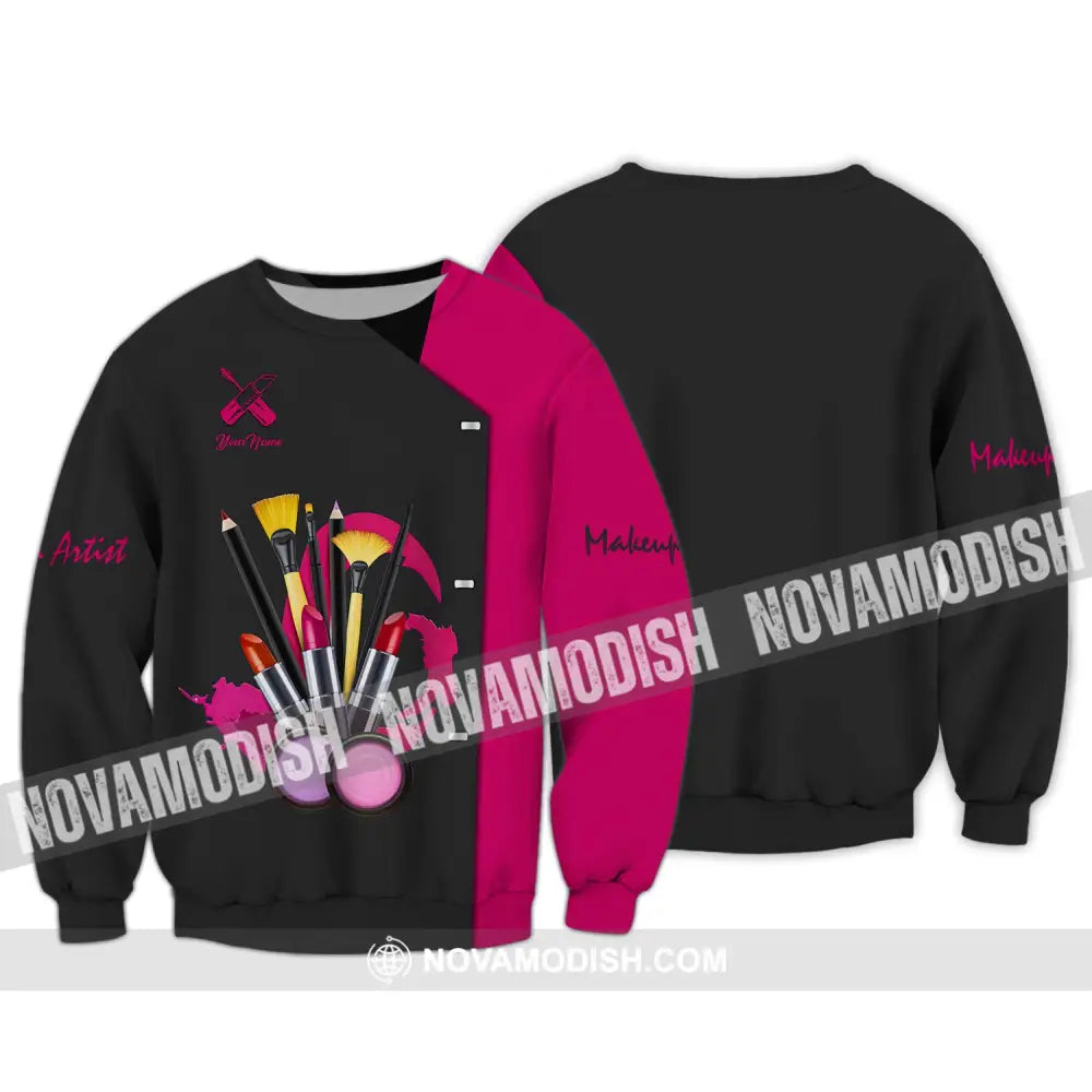 Women Shirt Makeup Artist Hoodie Sportwear Long Sleeve / S T-Shirt