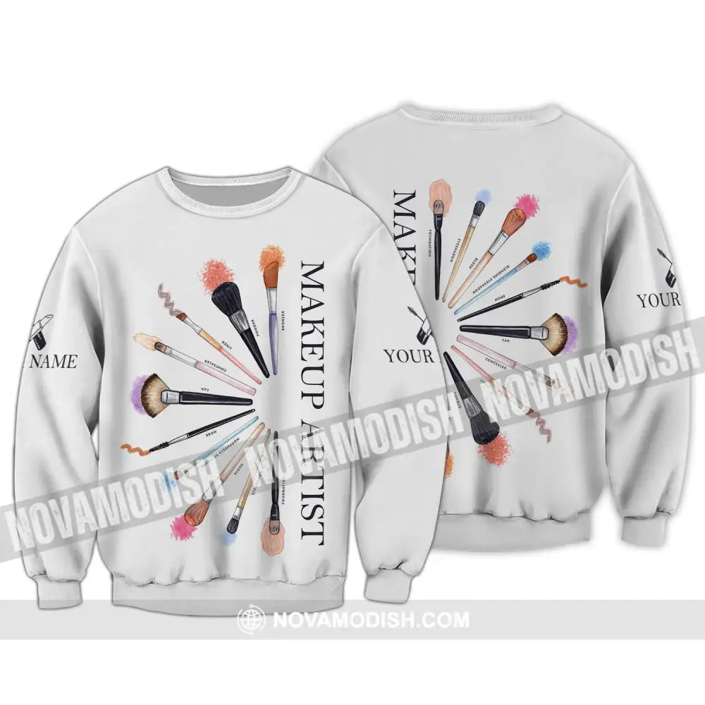 Women Shirt Makeup Artist Hoodie Sportwear Long Sleeve / S T-Shirt