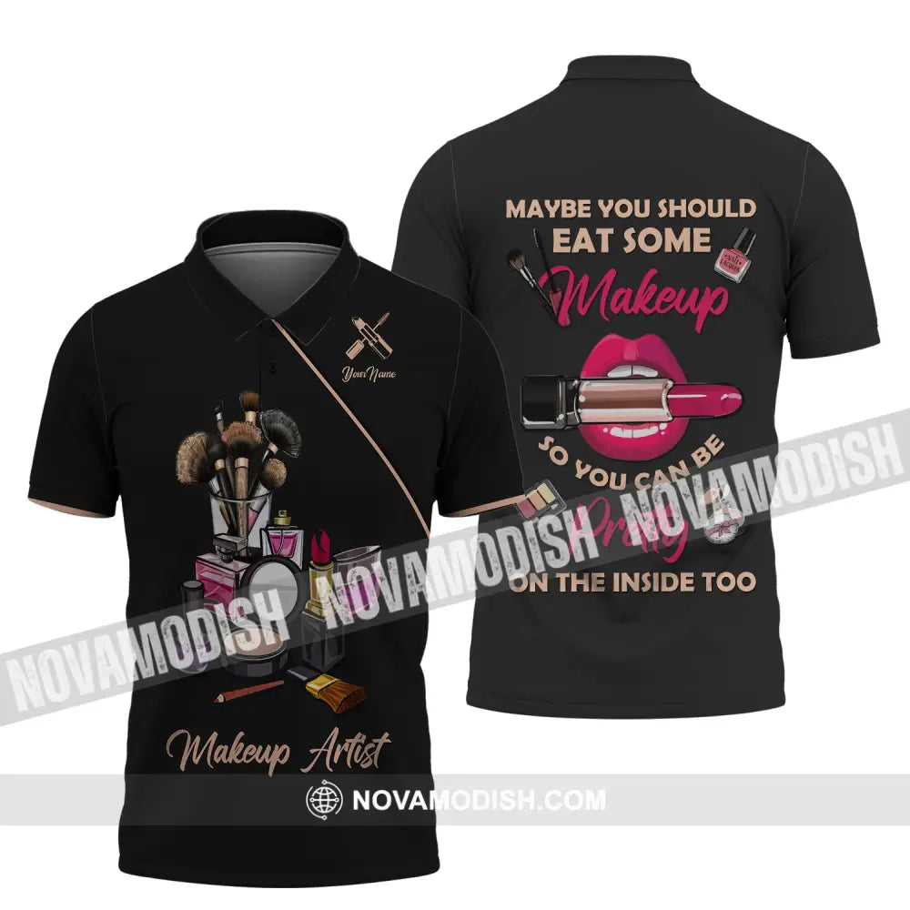 Women Shirt Makeup Artist Hoodie Sportwear Polo / S T-Shirt