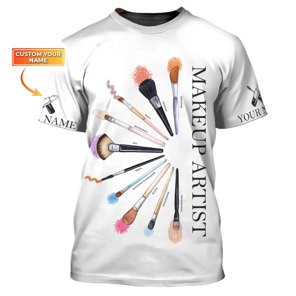 Women Shirt Makeup Artist Hoodie Sportwear T-Shirt / S