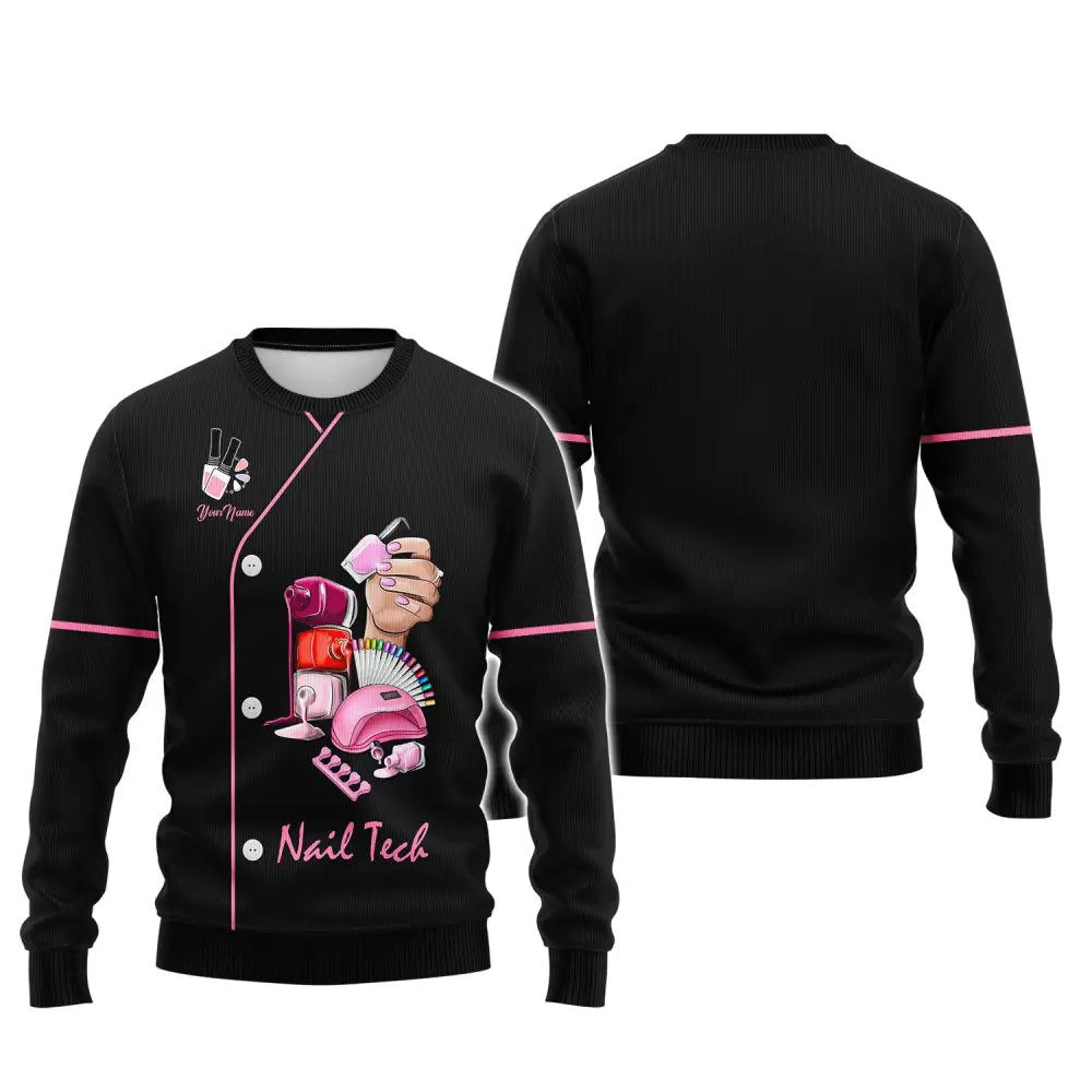 Women Shirt Nail Technician Tech Hoodie Sportwear T-Shirt