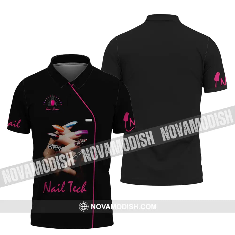 Women Shirt Nail Technician Tech Sportwear Polo / S T-Shirt