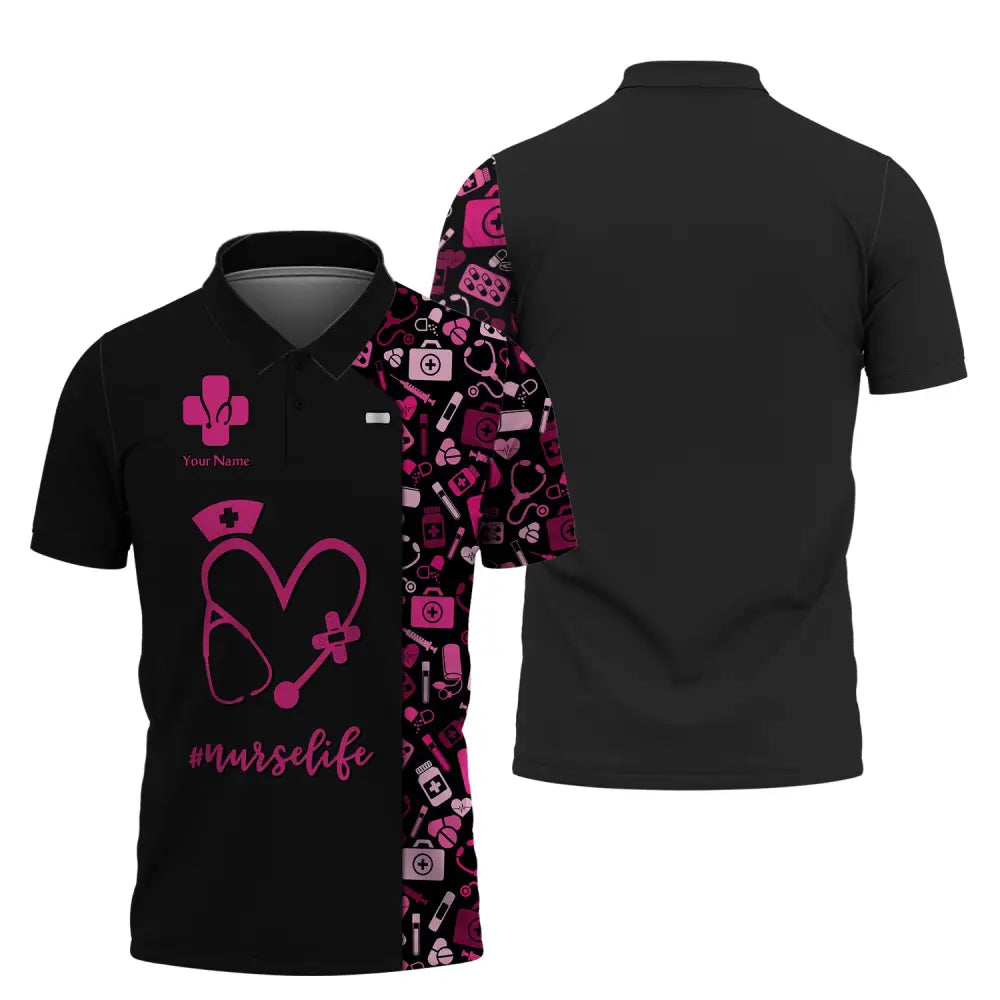 Women Shirt Nurse Life Nursing Hoodie Sportwear Polo / S T-Shirt