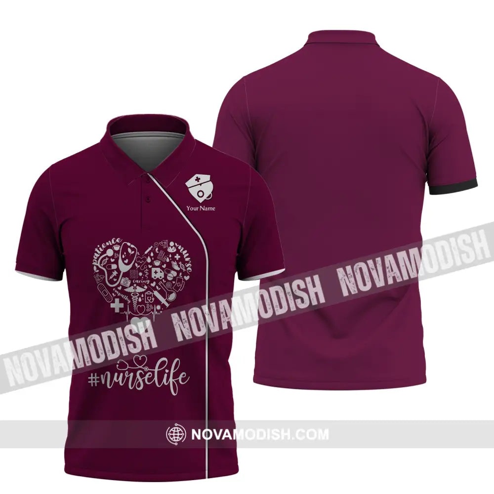 Women Shirt Nurse Life Nursing Hoodie Sportwear Polo / S T-Shirt