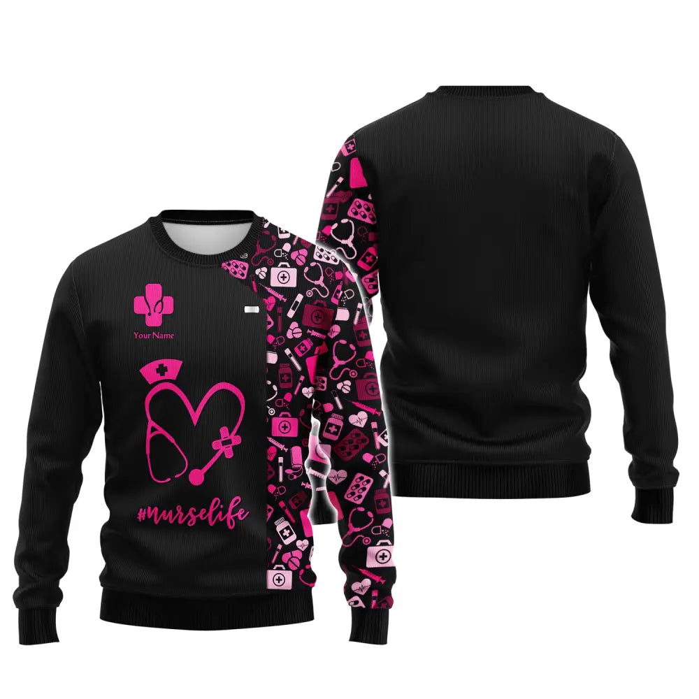 Women Shirt Nurse Life Nursing Hoodie Sportwear T-Shirt