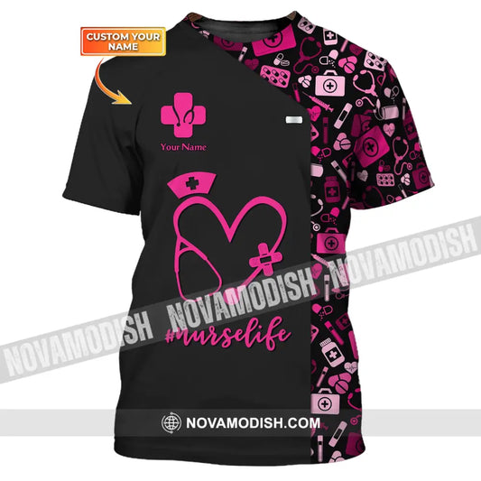 Women Shirt Nurse Life Nursing Hoodie Sportwear T-Shirt / S