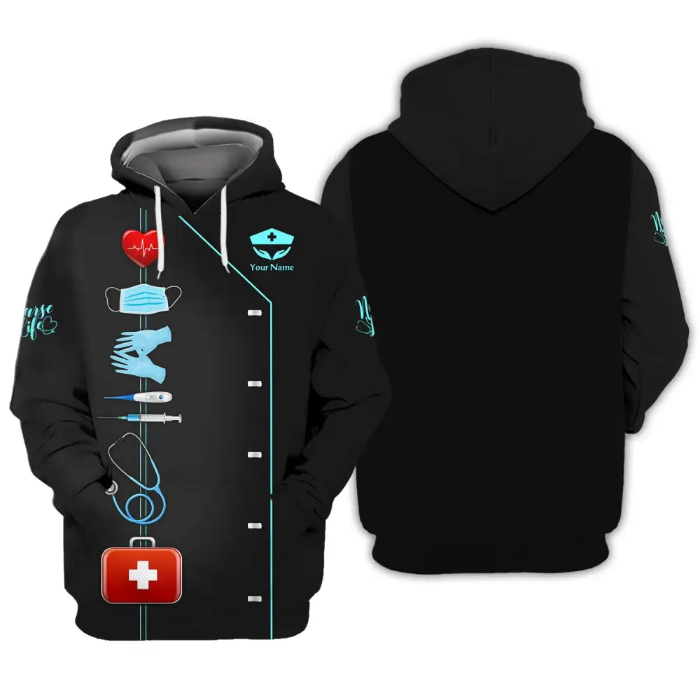 Women Shirt Nurse Life Nursing Shirts Sportwear Hoodie / S T-Shirt