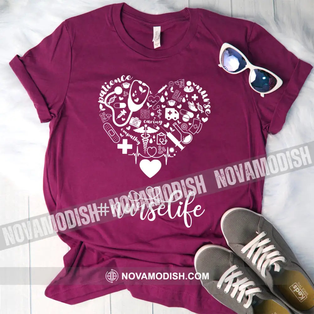 Women Shirt Nurse Life Nursing T-Shirt T-Shirt