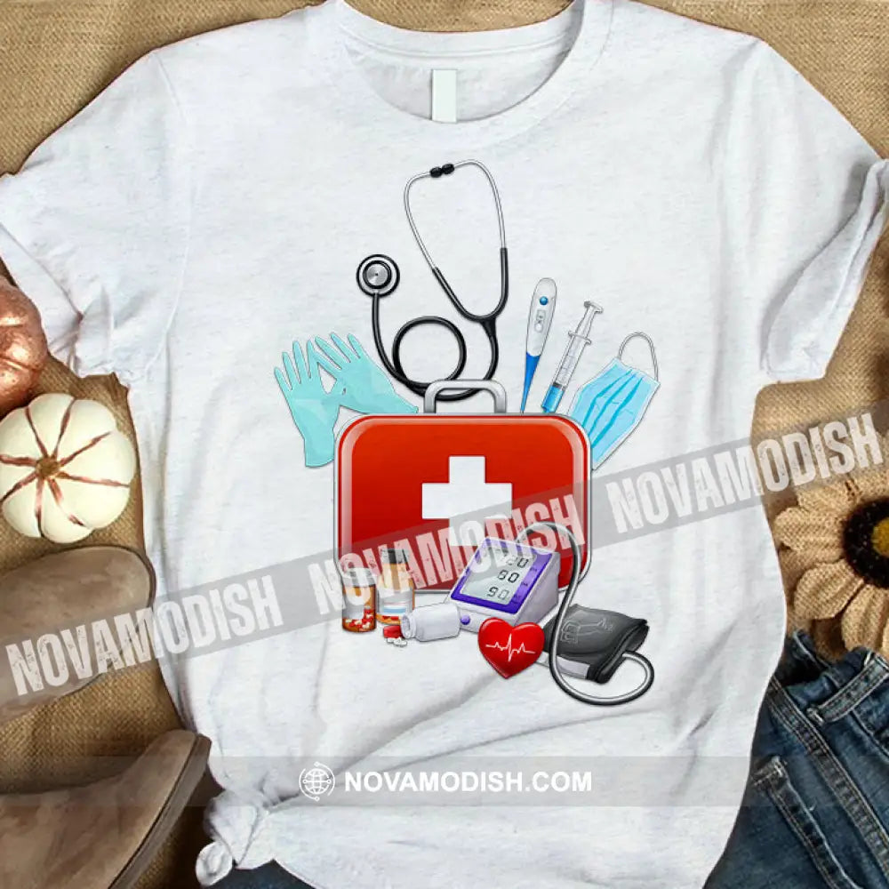 Women Shirt Nursing T-Shirt For Nurses T-Shirt / White S