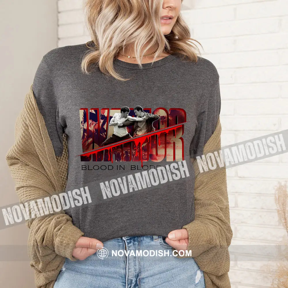 Women T-Shirt Long Sleeve Shirt Warrior T-Shirt Blood In Out Gift For