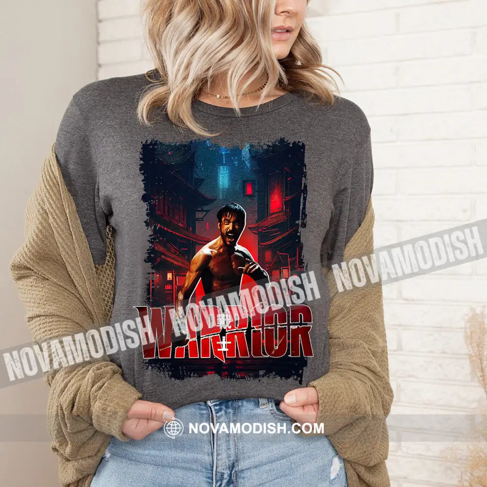 Women T-Shirt Long Sleeve Shirt Warrior T-Shirt Gift For