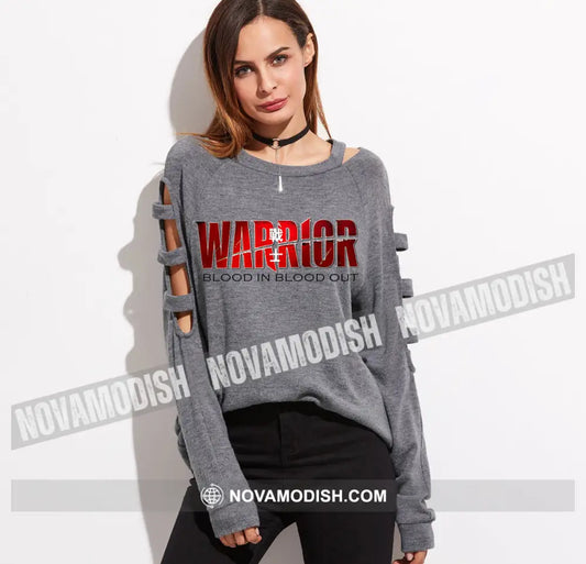 Women T-Shirt Long Sleeve Shirt Warrior T-Shirt Gift For