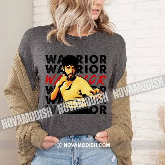 Women T-Shirt Warrior T-Shirt Gift For / Grey S