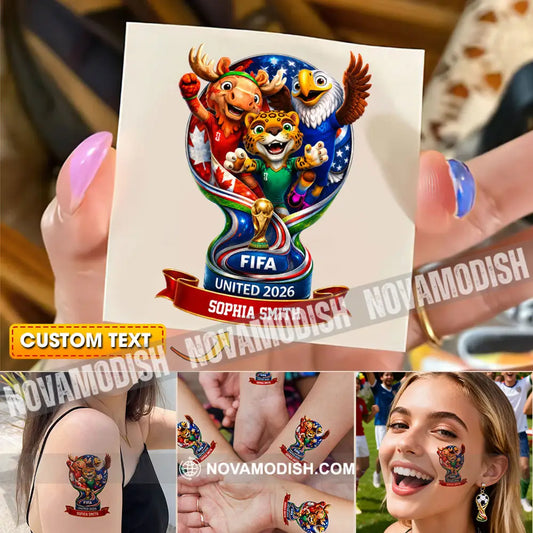 World Cup 2026 Custom Temporary Tattoo Personalized Tattoo Fake Tattoo - 10 Pcs - Temporary Tattoo