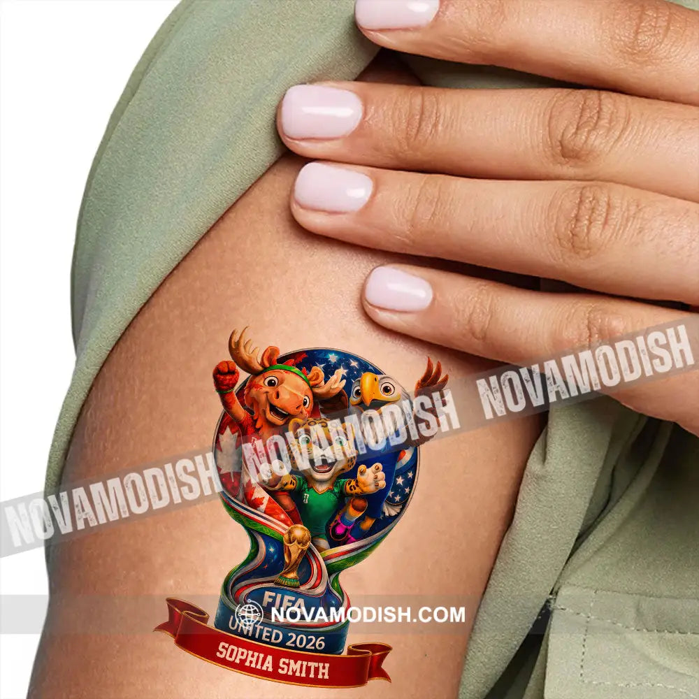 World Cup 2026 Custom Temporary Tattoo Personalized Tattoo Fake Tattoo - Temporary Tattoo