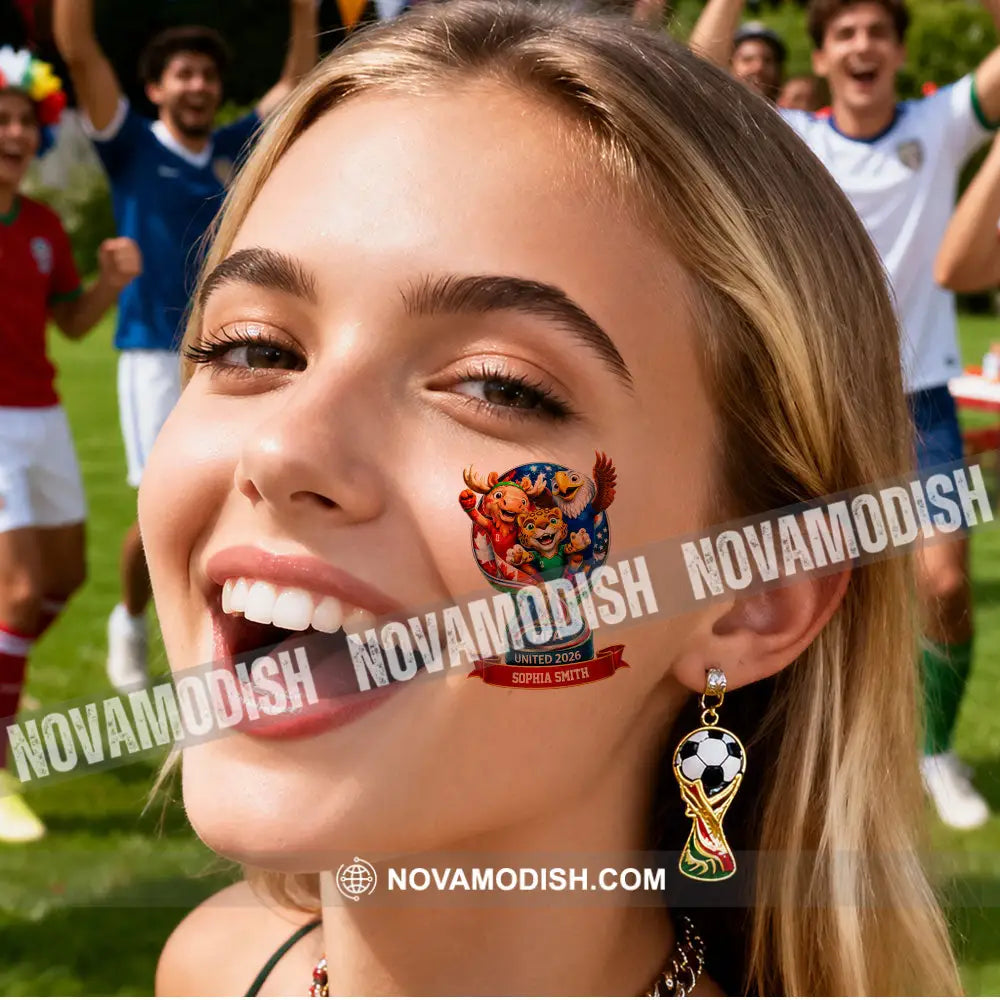 World Cup 2026 Custom Temporary Tattoo Personalized Tattoo Fake Tattoo - Temporary Tattoo