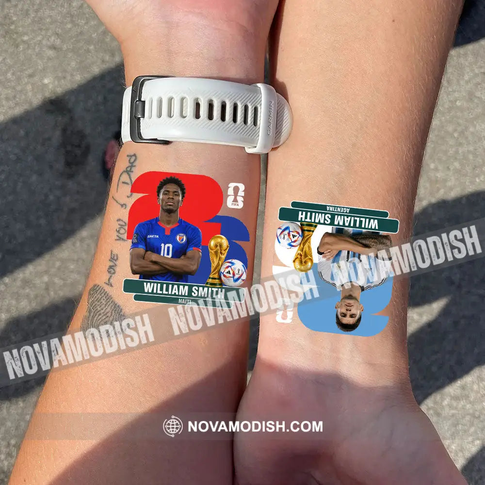 World Cup 2026 Custom Temporary Tattoo Personalized Tattoo Fake Tattoo - Temporary Tattoo