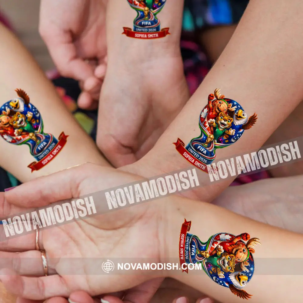 World Cup 2026 Custom Temporary Tattoo Personalized Tattoo Fake Tattoo - Temporary Tattoo