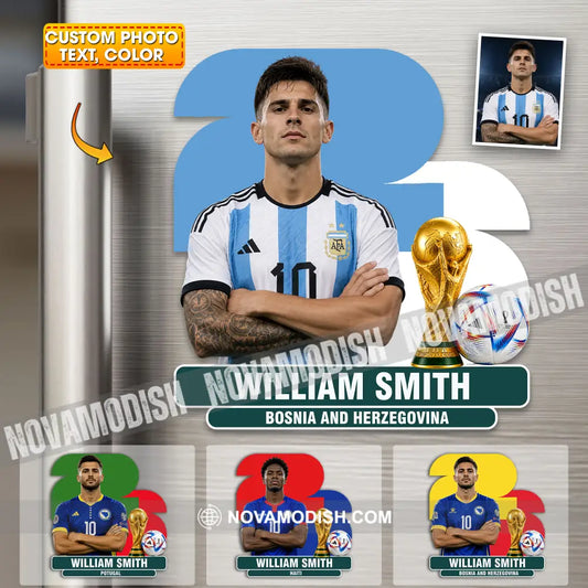 World Cup 2026 Fridge Magnet - Personalized Fridge Magnet - 3.54’’ / 1 piece - Fridge Magnet